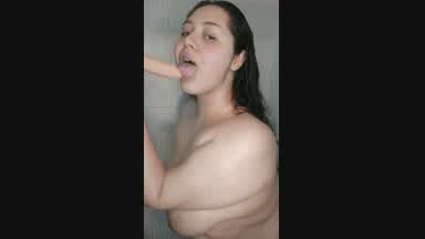 Sucking your dick in the SHOWER