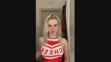Cheerleader girl next door to you