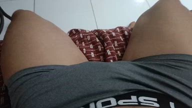 Masturbating and talking dirty