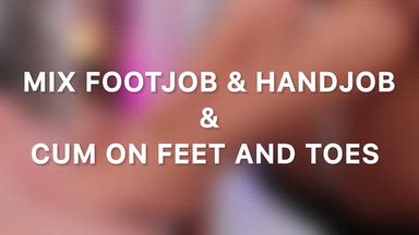 TICKET SHOW RECORD: FOOT AND HAND JOB CUM ON TOES