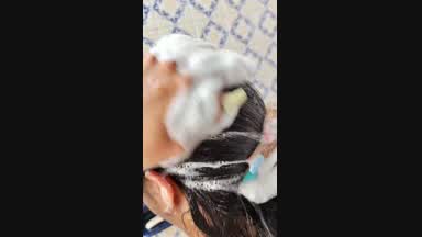 My foamy hair