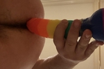 8” pride dildo
