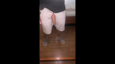 digbreed — Hanging cock from the motel mirror