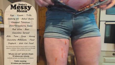 Beans, Eggs, Oil, Flour, Naked