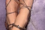 NYE bodychain feet and pussy