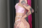 ♥ Pink Stripper High Heels ♥