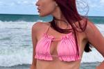sexy pink bikini