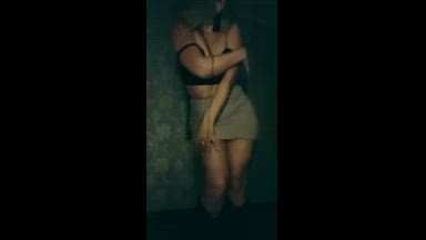 Striptease. Part 3. Massage of sweet tits