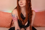 Hot redhead loves foot fetish