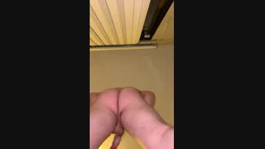Nude, wet close up squats