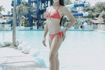 Lady in RED HEELS and TWO PIECE !!!