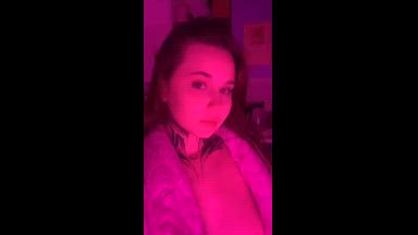 I'm playing with my breasts