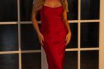 Evie in red