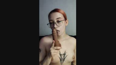 Suck dildo