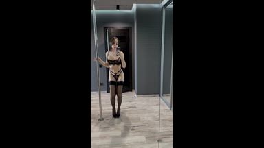 Pole, stockings and heels