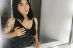 sensual and flirtatious girl