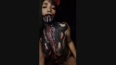 masturbation in bodypaint