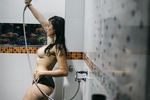 In the shower