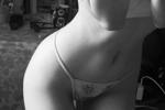 black and white