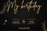 My birthday