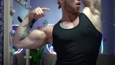 🖤Flex biceps tank-top