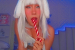 white cute bunny