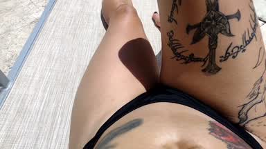 POV me taking the sun