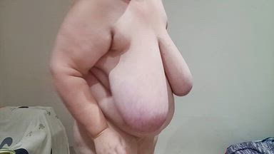 slapping those huge tits like pcrazy