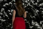 dark evening and red me
