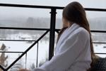 IN A BATHROBE