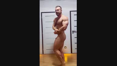 posing with soft dick