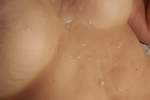 Cum shot all over my slut wife.