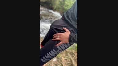 USING STRAP ON OUTDOORS