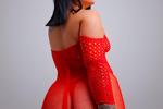 Sexy curvy girl in red❤