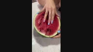 fingering whith whatermelon