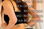 My  schedule <3