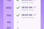 New schedule