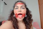 red lipstick