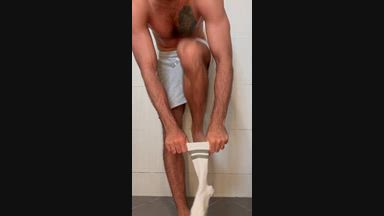 Trailer: Wanking in Dirty-White Socks