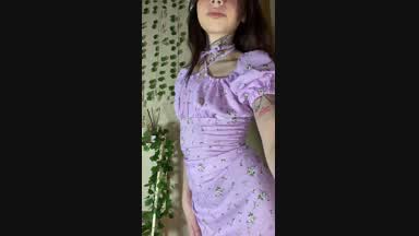 this purple romantic dress...