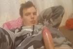 Hangover boner before shower