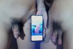 Small Cock Sissy between 2 Transgirls Huge Cock