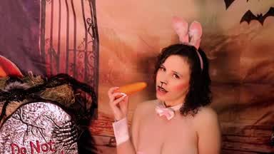 Naughty Halloween Bunny