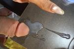 huge cum on table