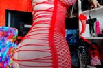 cuminmenowbby โ RED BODY STOKING Cum IN mouth HOT SHOW โญBIG DISCO