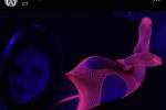 Blacklight fishnet suit