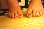 painted toes