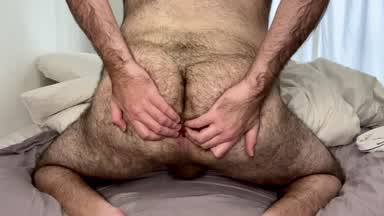 Hairy Ass and Cum