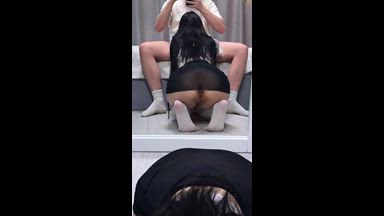 Bitch sucking cock