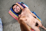 alone at the nude beach
